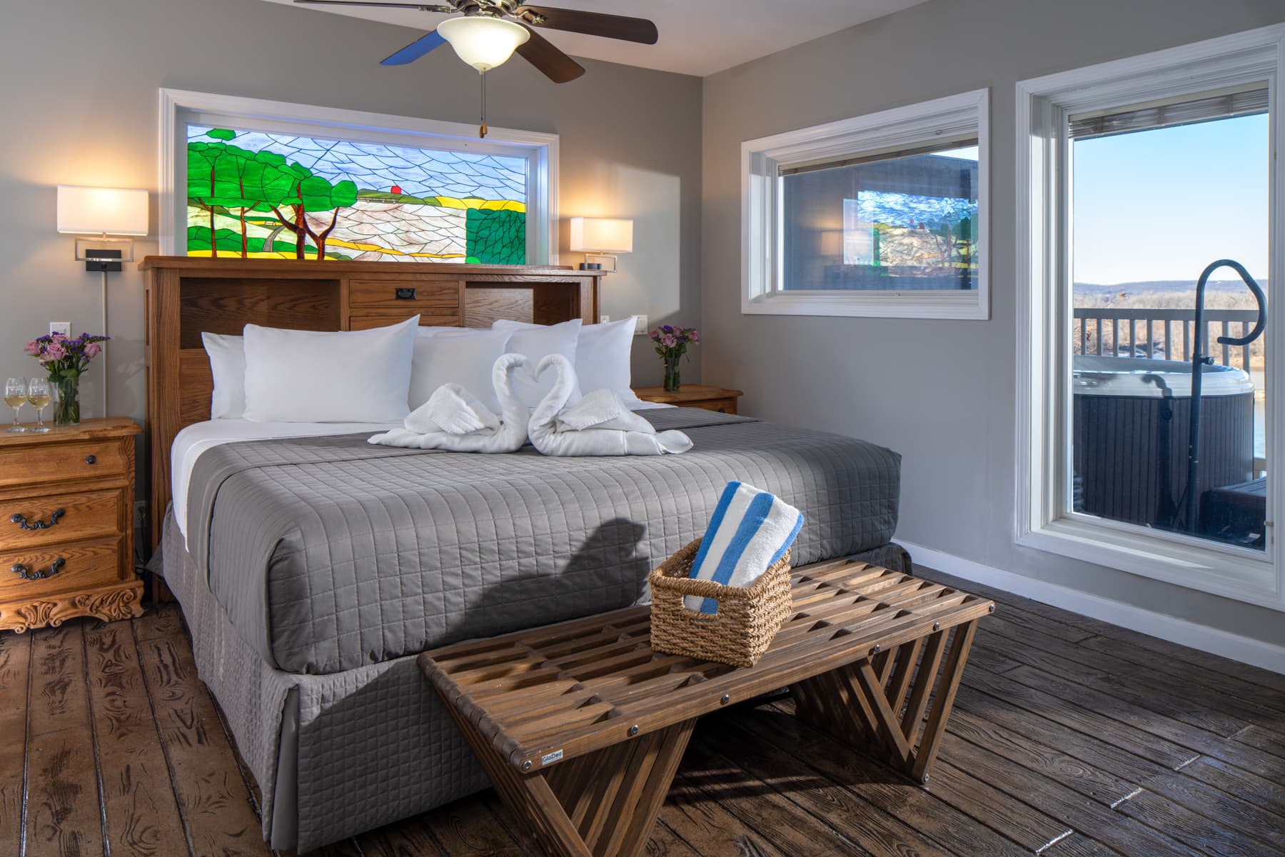 Bedroom with fan